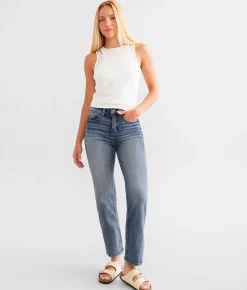 Buckle Black Fit No. 35 Cropped Straight Stretch Jean Calveras Hot