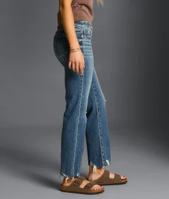 Buckle Black Fit No. 53 Cropped Straight Stretch Jean Gaither New
