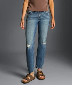 Buckle Black Fit No. 53 Cropped Straight Stretch Jean Gaither New
