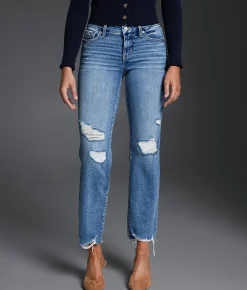 Buckle Black Fit No. 53 Cropped Straight Stretch Jean Leyton 2 Online