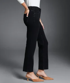 Buckle Black Fit No. 85 Cropped Straight Stretch Jean Black Best
