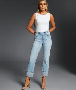 Jeans|Jeans | Buckle Black Fit No. 75 Cropped Straight Stretch Jean Koonce 4