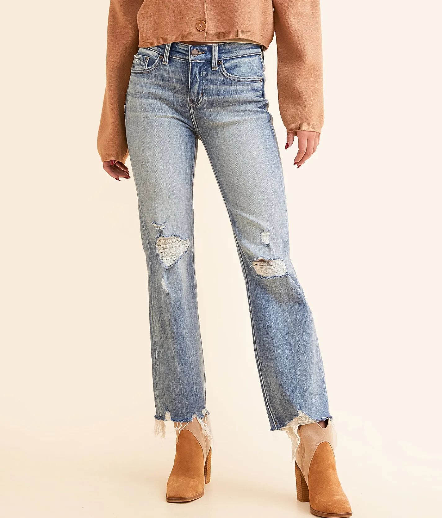 Jeans|Bottoms | Buckle Black Fit No. 23 Cropped Straight Stretch Jean Cabella