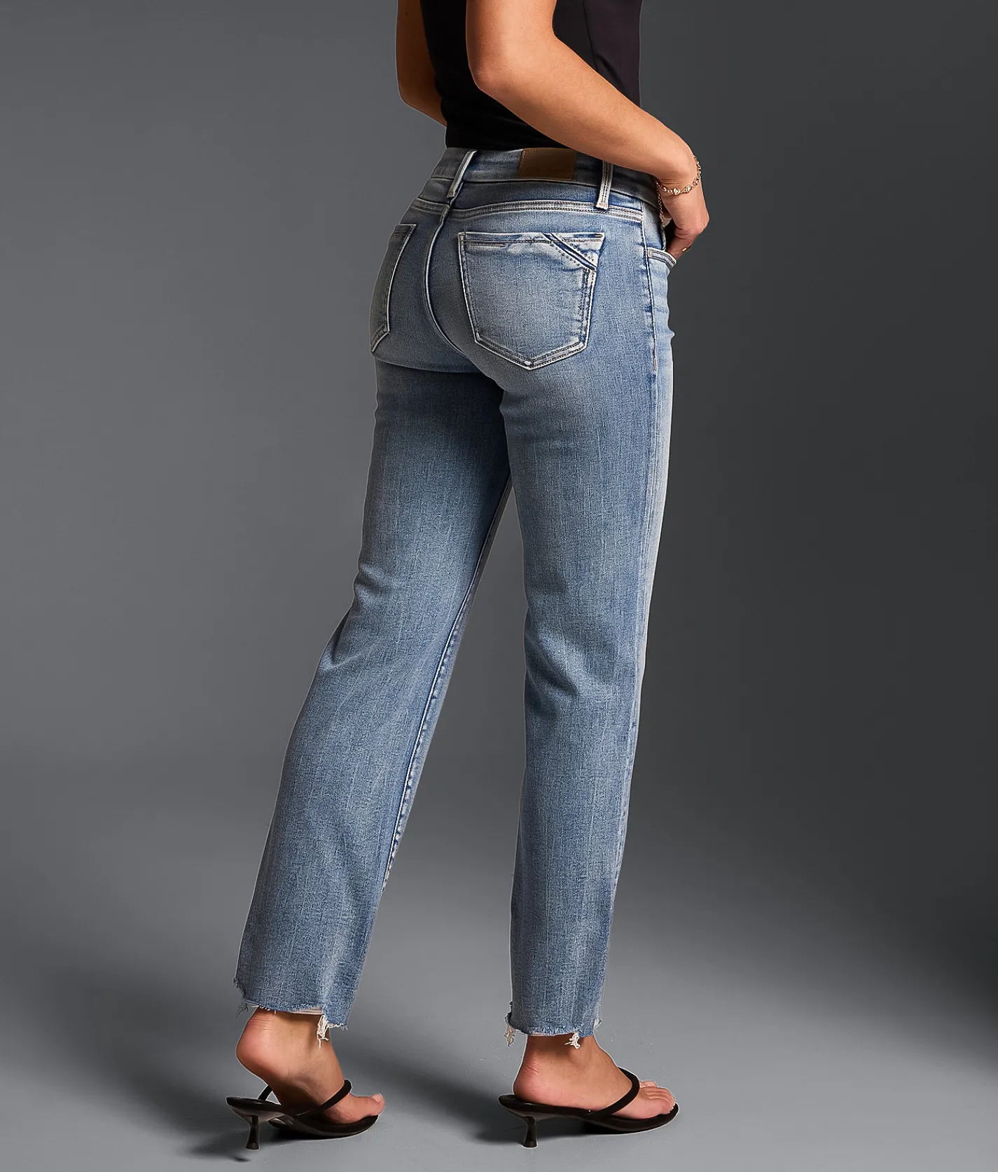 Jeans|Bottoms | Buckle Black Fit No. 53 Cropped Straight Stretch Jean Kauska