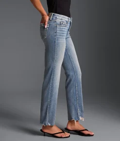 Jeans|Bottoms | Buckle Black Fit No. 53 Cropped Straight Stretch Jean Kauska