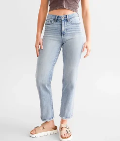 Buckle Black Fit No. 35 Cropped Straight Stretch Jean Macliz 4 Sale