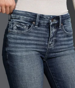 Buckle Black Fit No. 53 Cropped Straight Stretch Jean Frankfort 10 New