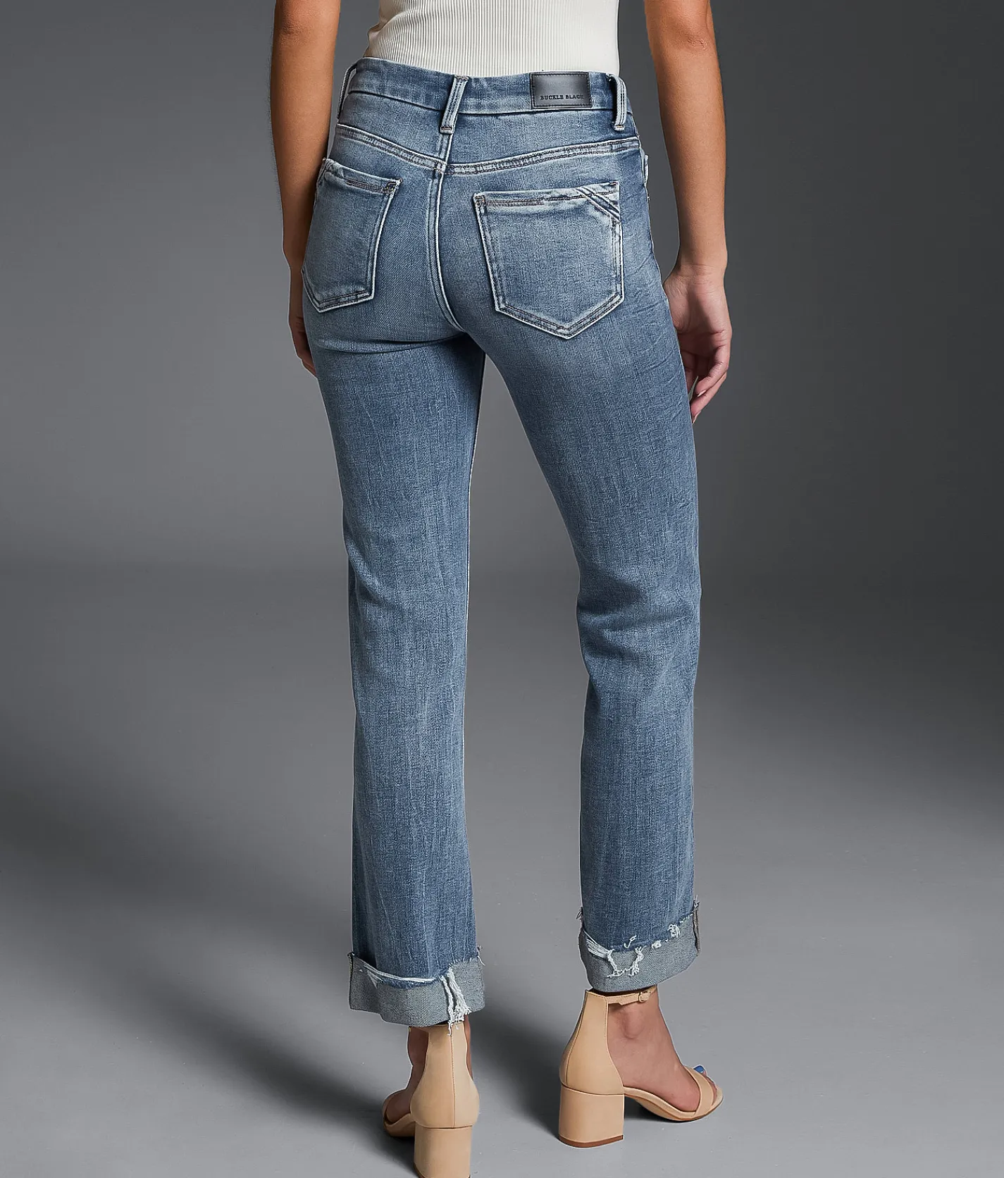 Jeans|Bottoms | Buckle Black Fit No.23 Cropped Straight Stretch Jean Embrook