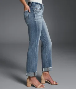 Jeans|Bottoms | Buckle Black Fit No.23 Cropped Straight Stretch Jean Embrook