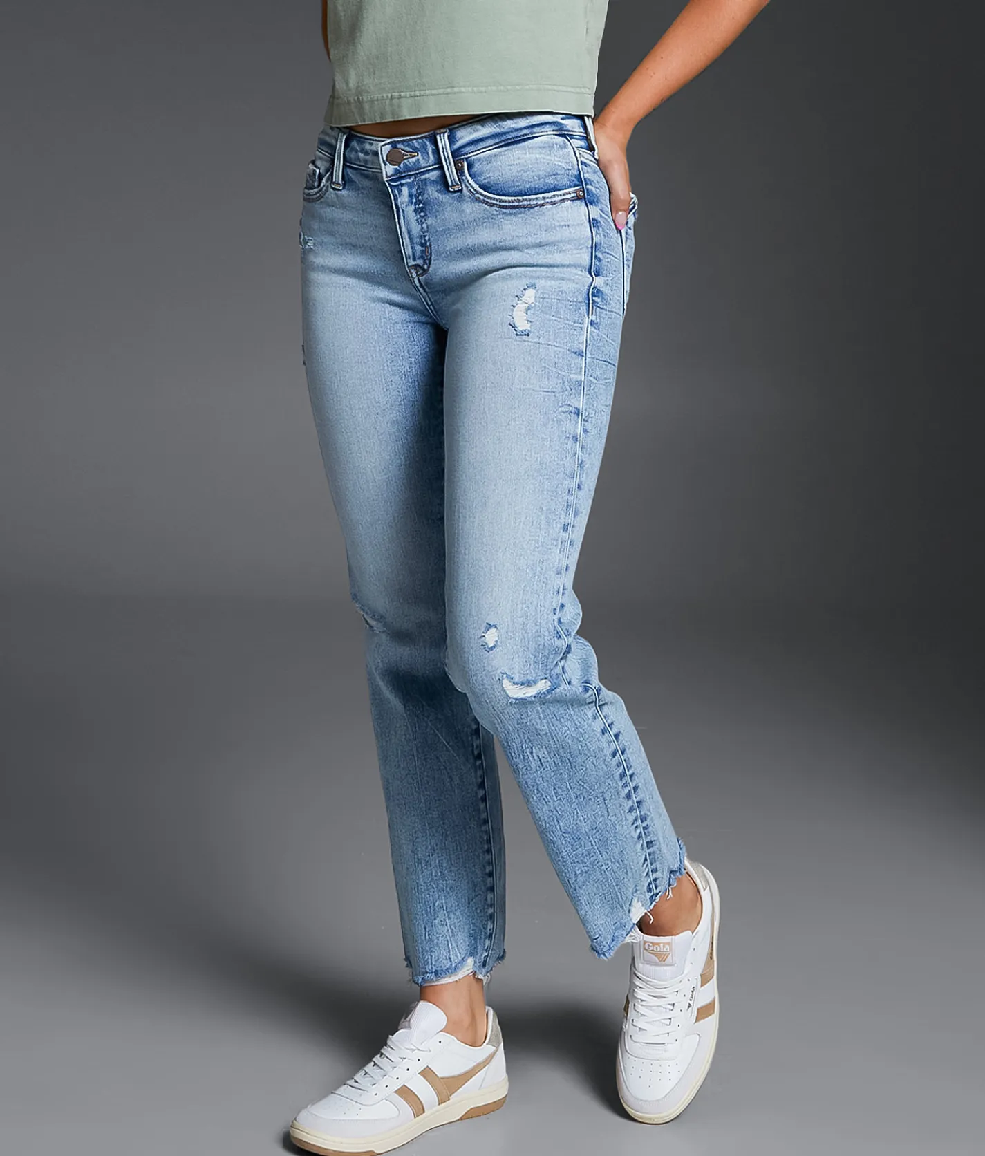 Buckle Black Fit No. 53 Cropped Straight Stretch Jean Judith 2 Outlet