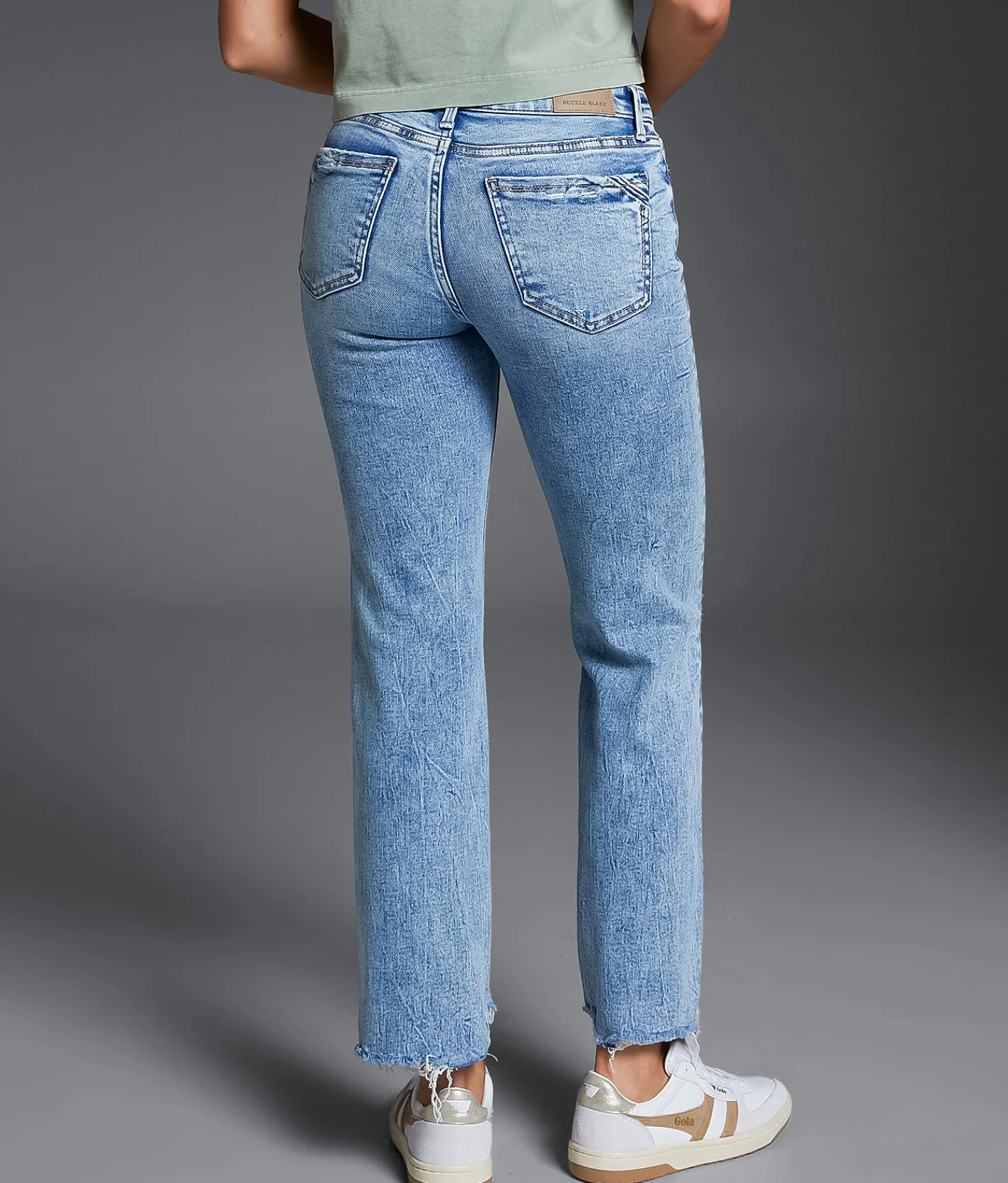 Buckle Black Fit No. 53 Cropped Straight Stretch Jean Judith 2 Outlet