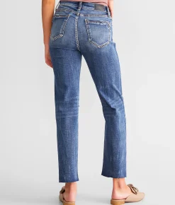 Buckle Black Fit No. 53 Cropped Straight Stretch Jean Bisbee 8 New