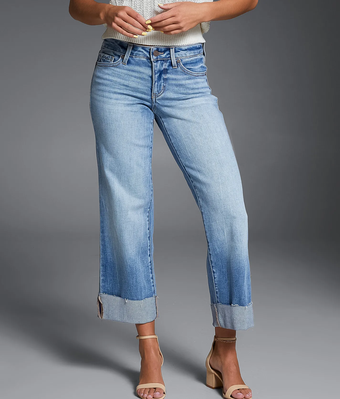 Buckle Black Fit No. 53 Cropped Wide Leg Stretch Jean Kaplin 2