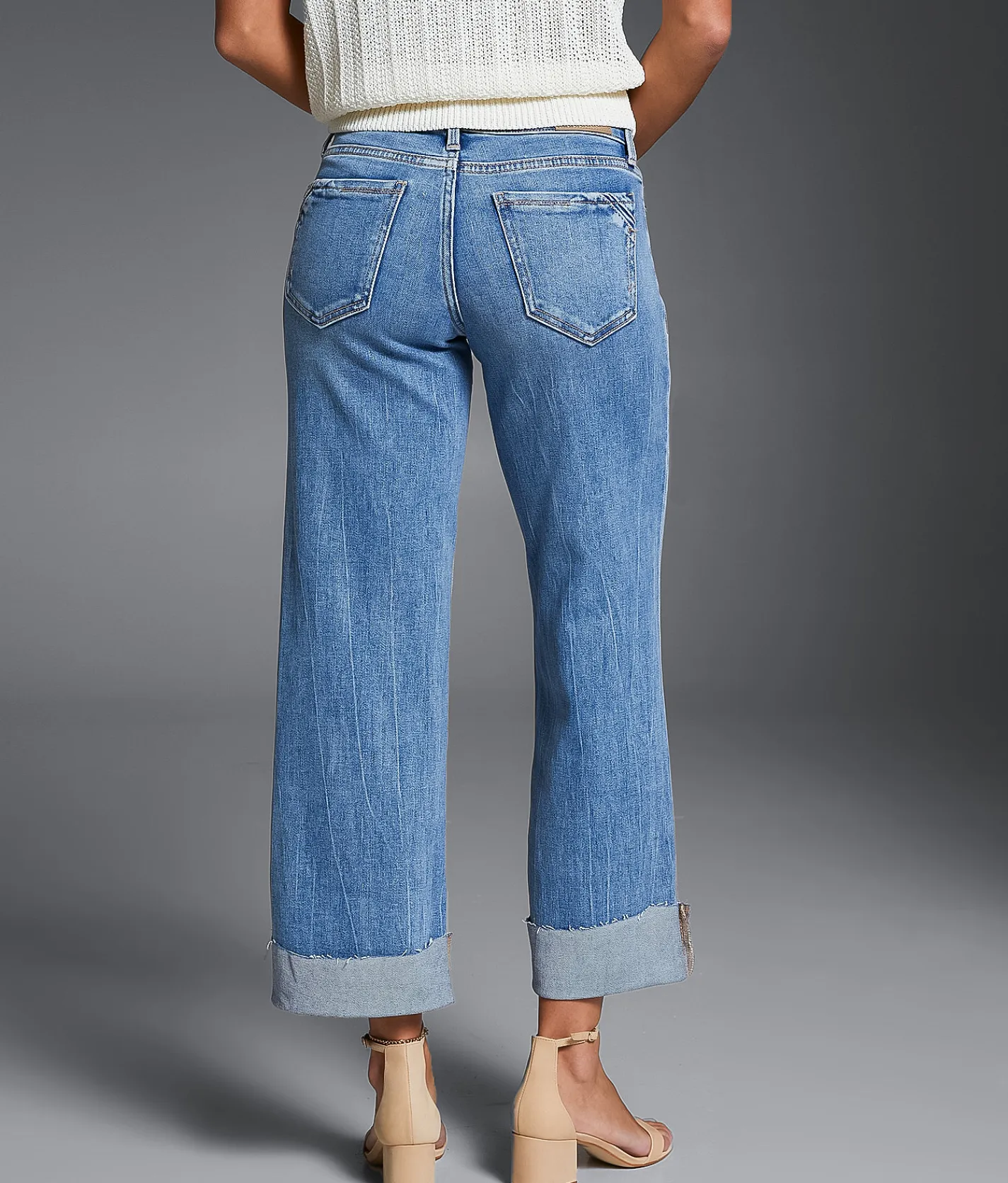 Buckle Black Fit No. 53 Cropped Wide Leg Stretch Jean Kaplin 2