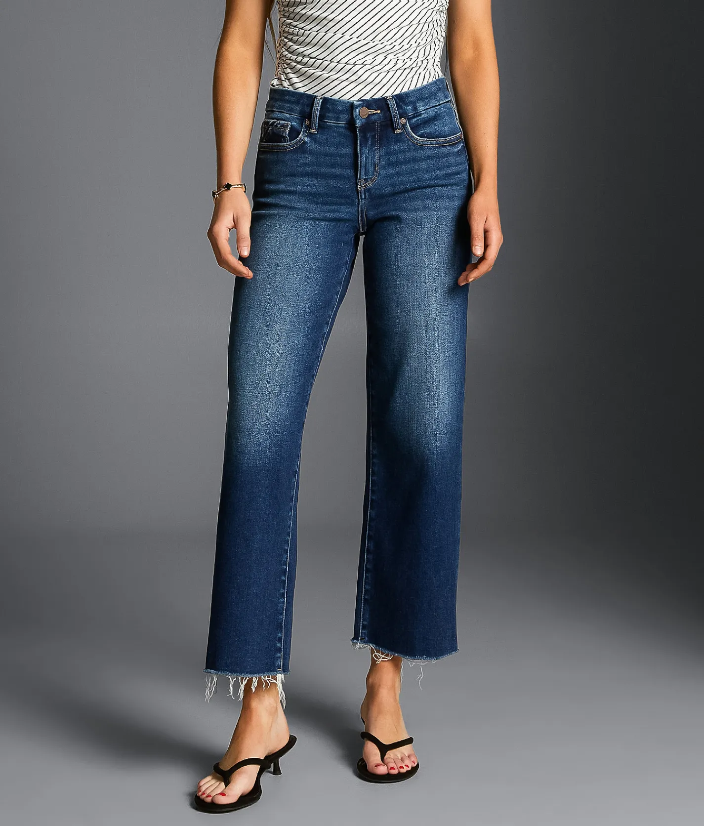 Jeans|Bottoms | Buckle Black Fit No. 53 Cropped Wide Leg Stretch Jean Janesy 2