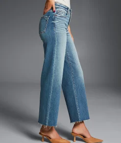 Buckle Black Fit No. 35 Cropped Wide Leg Stretch Jean Langley Outlet