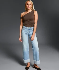 Jeans|Buckle Black Jeans | Buckle Black Fit No. 53 Cropped Wide Leg Stretch Jean Gumwood