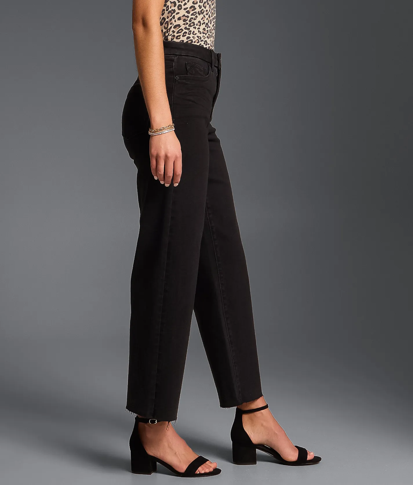 Buckle Black Fit No. 35 Cropped Wide Leg Stretch Jean Washed Black Online