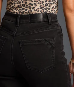 Jeans | Buckle Black Fit No. Cropped Wide Leg Stretch Jean Washed Black