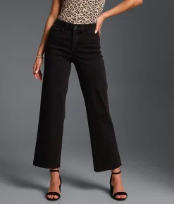 Jeans | Buckle Black Fit No. Cropped Wide Leg Stretch Jean Washed Black