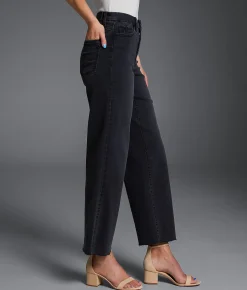 Jeans|Bottoms | Buckle Black Fit No. Cropped Wide Leg Stretch Jean Washed Black