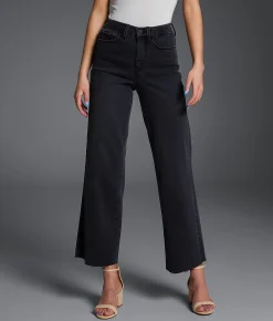 Jeans|Bottoms | Buckle Black Fit No. Cropped Wide Leg Stretch Jean Washed Black