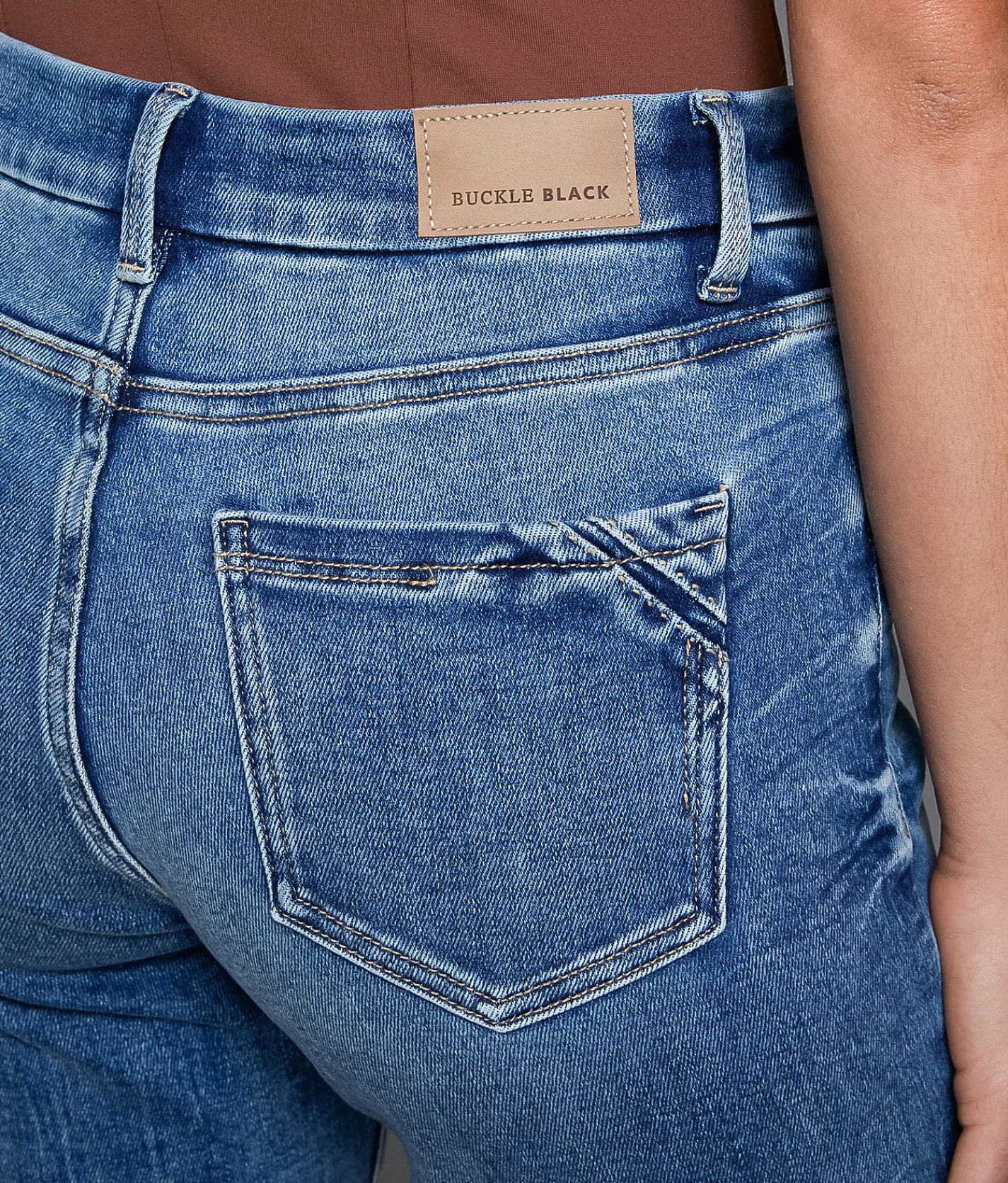 Jeans|Bottoms | Buckle Black Fit No. 85 Straight Stretch Cuffed Jean Elton 3