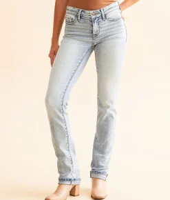 Buckle Black Fit No. 53 Straight Stretch Cuffed Jean Del Norte 4 Best