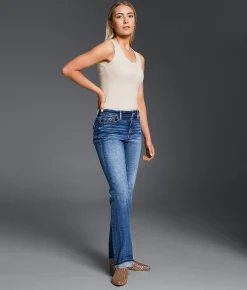 Buckle Black Fit No. 85 Straight Stretch Cuffed Jean Kiessel Discount