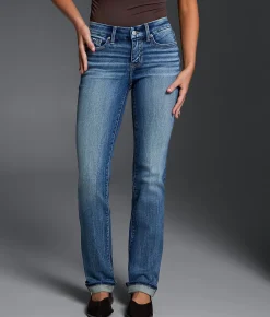 Jeans|Bottoms | Buckle Black Fit No. 53 Straight Stretch Cuffed Jean Eureka Springs 6