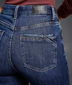 Buckle Black Fit No. 35 Straight Stretch Cuffed Jean Carrington Hot