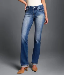 Jeans|Buckle Black Jeans | Buckle Black Fit No. 53 Straight Stretch Cuffed Jean Grouby