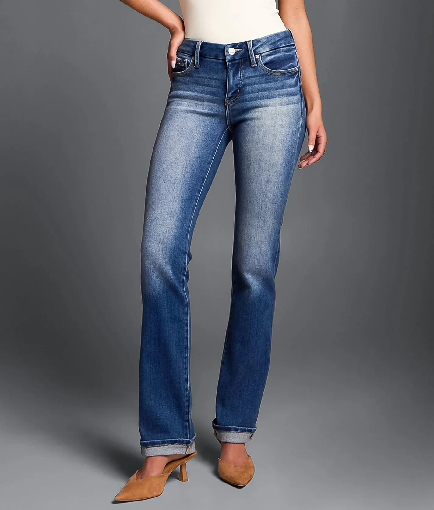 Jeans|Buckle Black Jeans | Buckle Black Fit No. 53 Straight Stretch Cuffed Jean Grouby