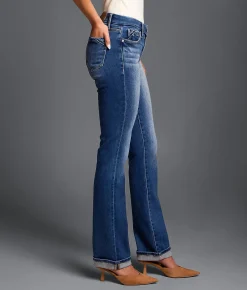 Jeans|Buckle Black Jeans | Buckle Black Fit No. 53 Straight Stretch Cuffed Jean Grouby