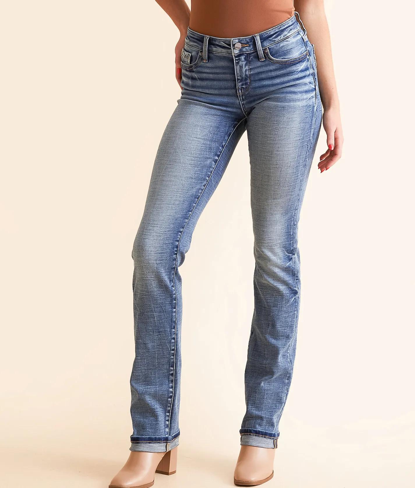Buckle Black Fit No. 53 Straight Stretch Cuffed Jean Boehm 11 Online