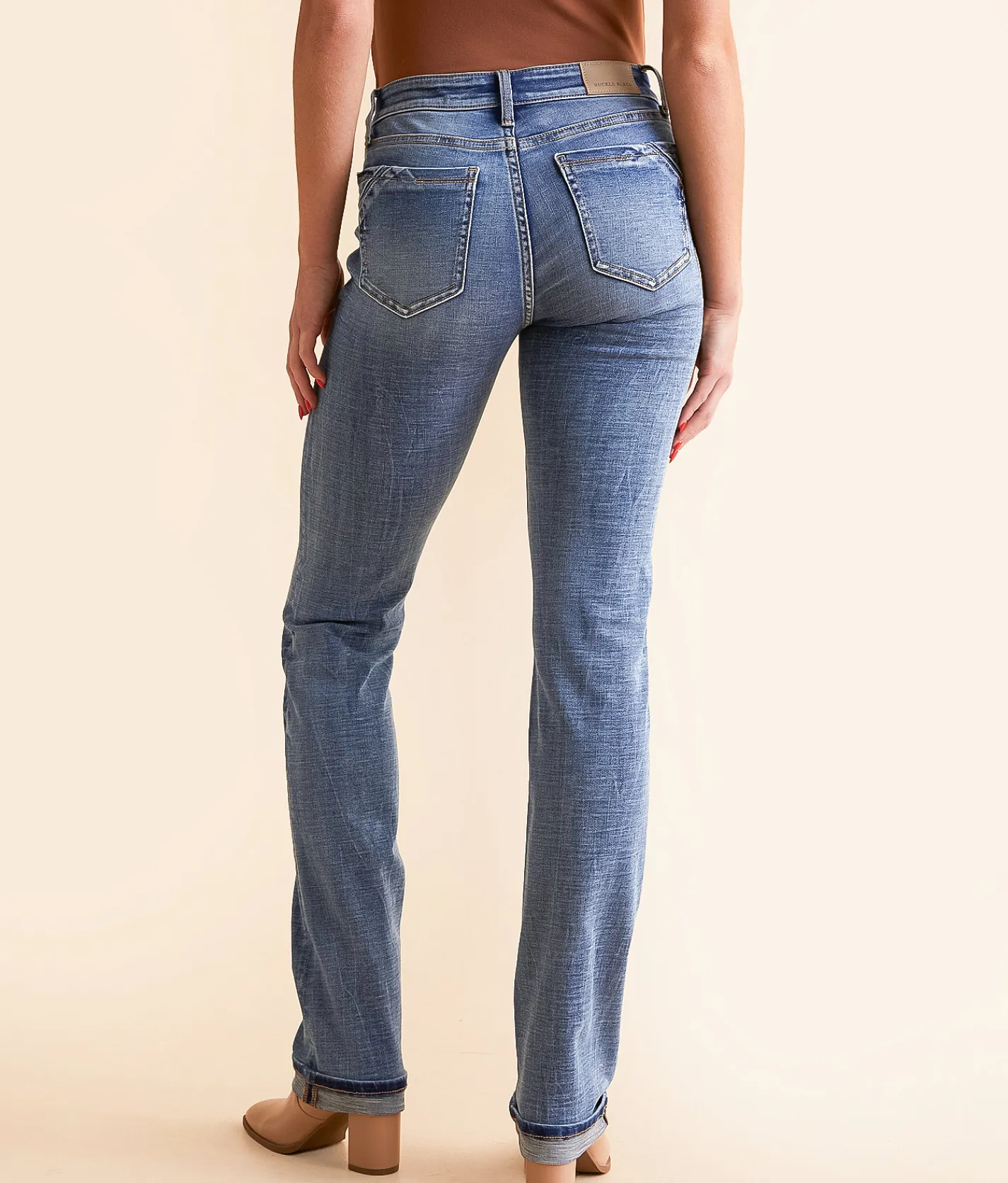 Buckle Black Fit No. 53 Straight Stretch Cuffed Jean Boehm 11 Online