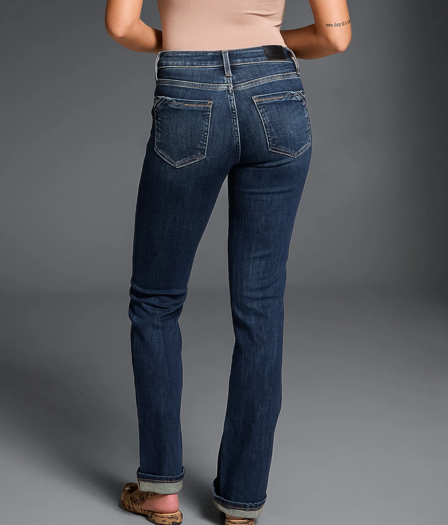 Buckle Black Fit No. 53 Straight Stretch Cuffed Jean Barraw New