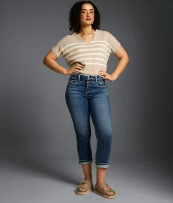 Jeans|Bottoms | Buckle Black Fit No. 85 Stretch Cuffed Capri Jean Camino 2