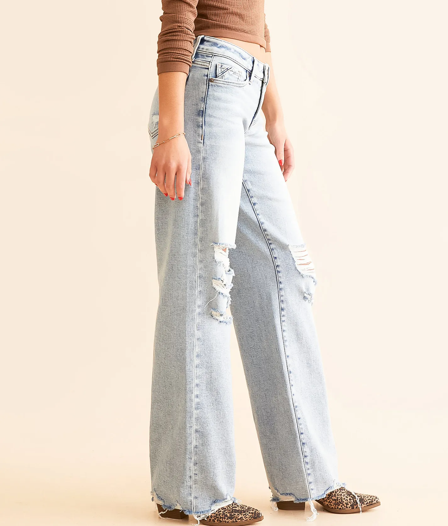 Buckle Black Fit No. 53 Wide Leg Stretch Jean Del Norte 5 Online