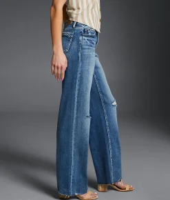 Buckle Black Fit No. 53 Wide Leg Stretch Jean Hagood Discount