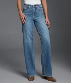 Buckle Black Fit No. 35 Wide Leg Stretch Jean Hibiscus Discount