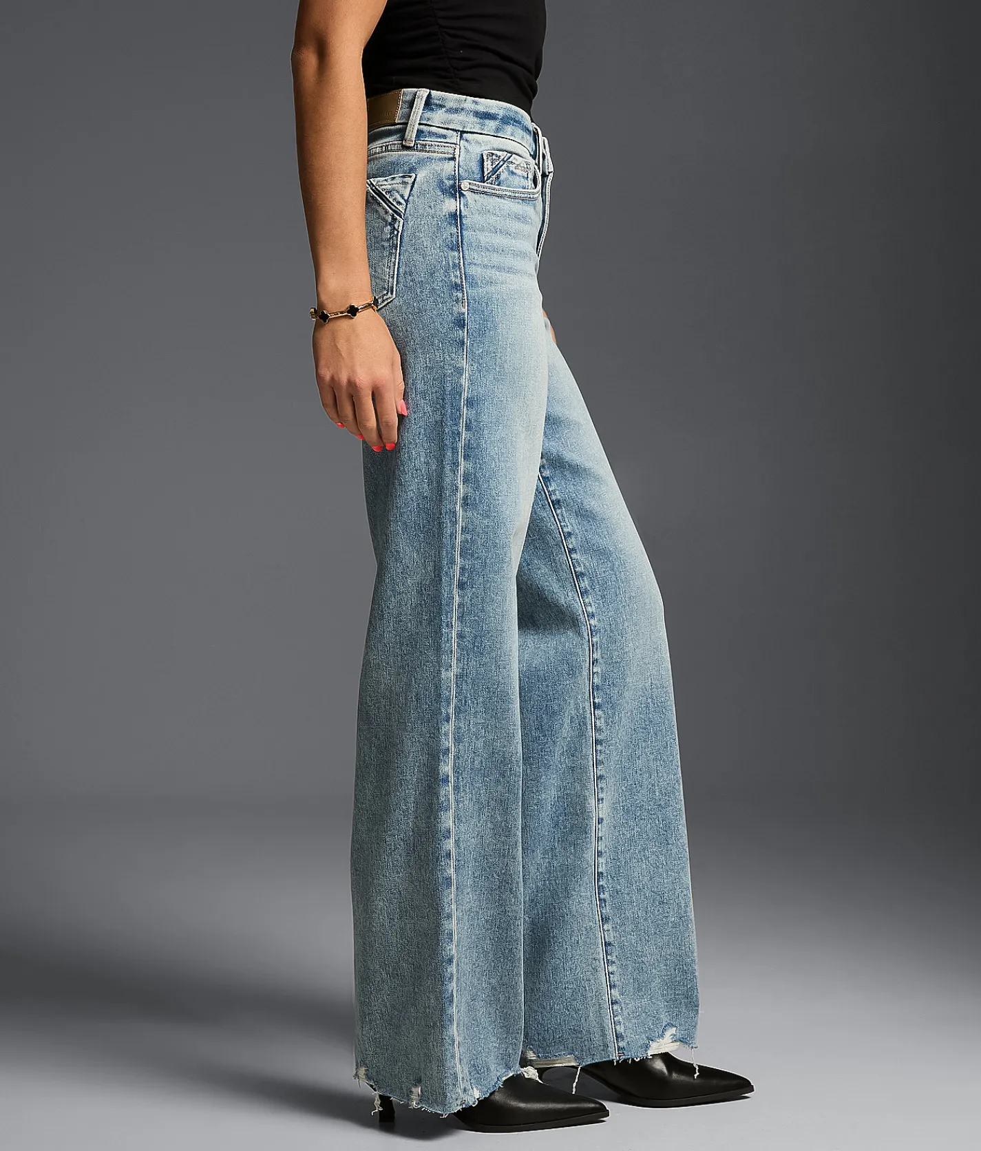 Buckle Black Fit No. 53 Wide Leg Stretch Jean Alfonso 2 Outlet