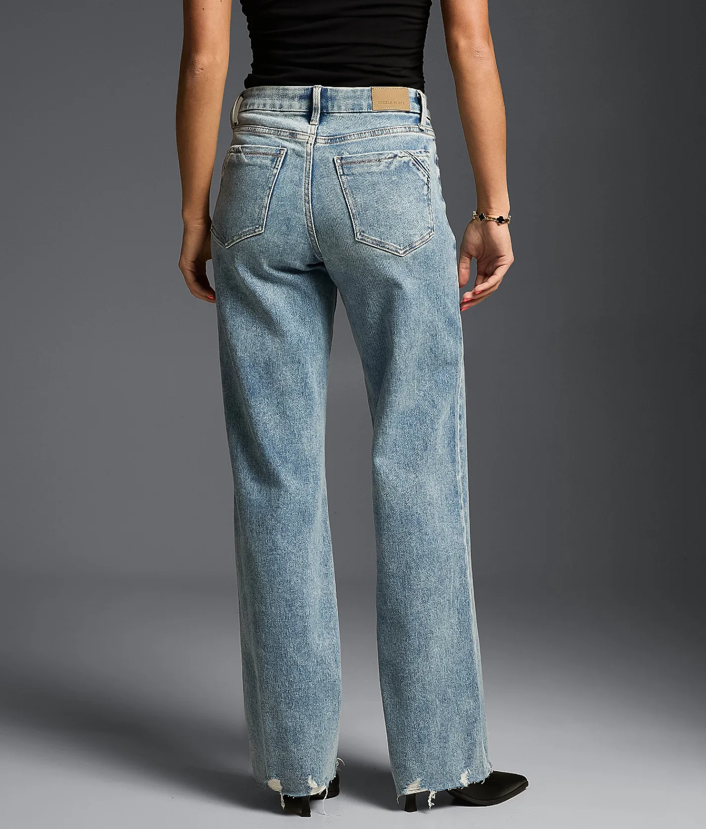 Buckle Black Fit No. 53 Wide Leg Stretch Jean Alfonso 2 Outlet