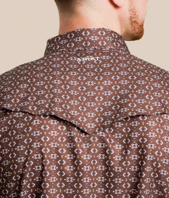 Ariat Fitted VenTEK Western Shirt Decadent Chocolate Online