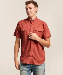 Ariat Fitted VenTEK Western Shirt Chili Oil New
