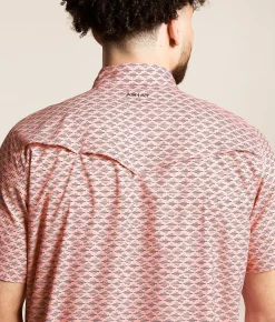 Tops | Ariat Fitted VenTEK Western Shirt Apricot Blush
