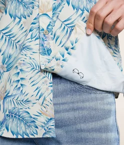 Tops | Ariat Fitted VentTEK Shirt Khaki Palm Print