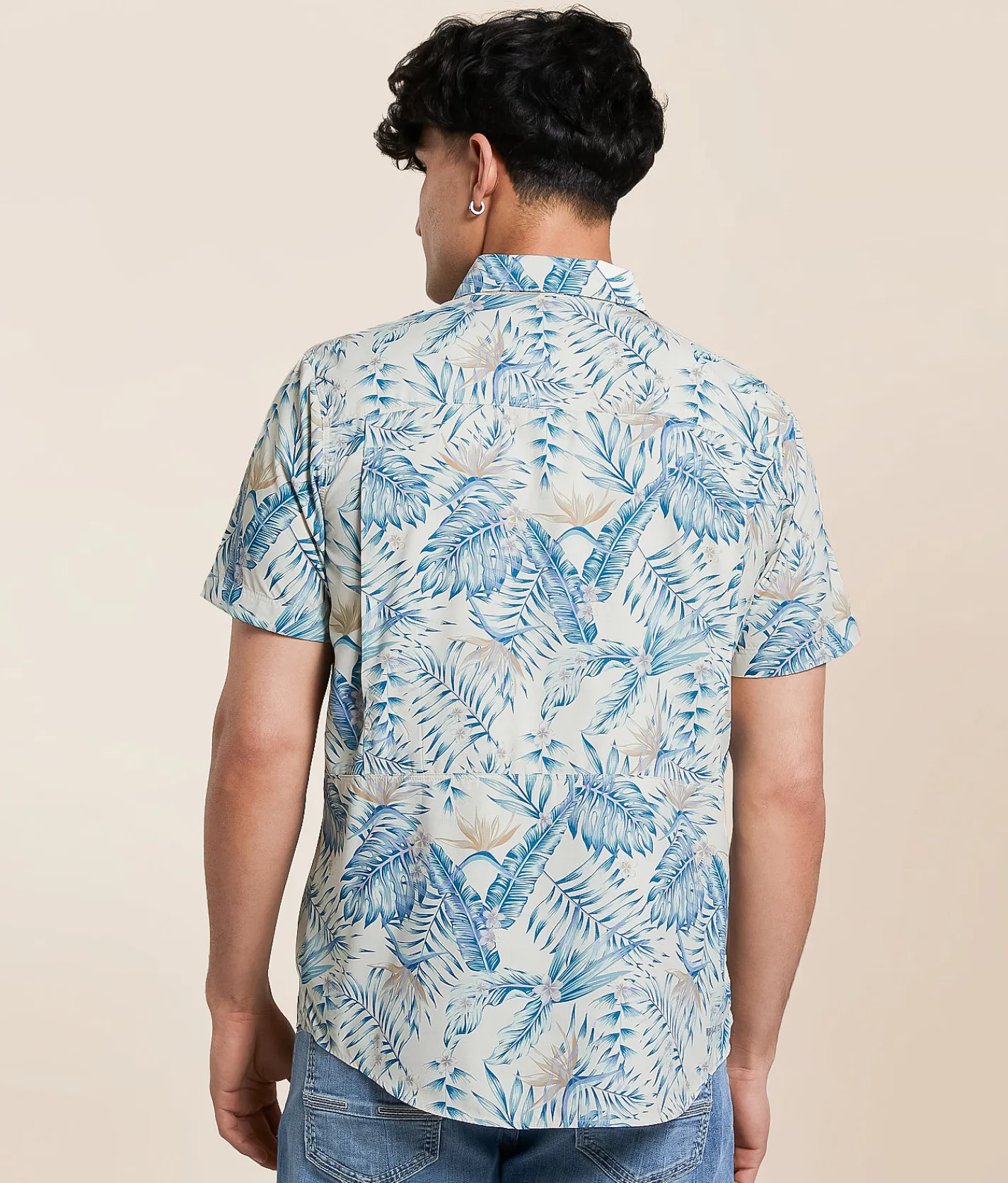 Tops | Ariat Fitted VentTEK Shirt Khaki Palm Print