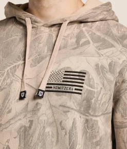 Howitzer Flag Camo Hooded Sweatshirt Chateau Grey