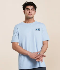 Salty Crew Flagship Fill T-Shirt Blue Fog New